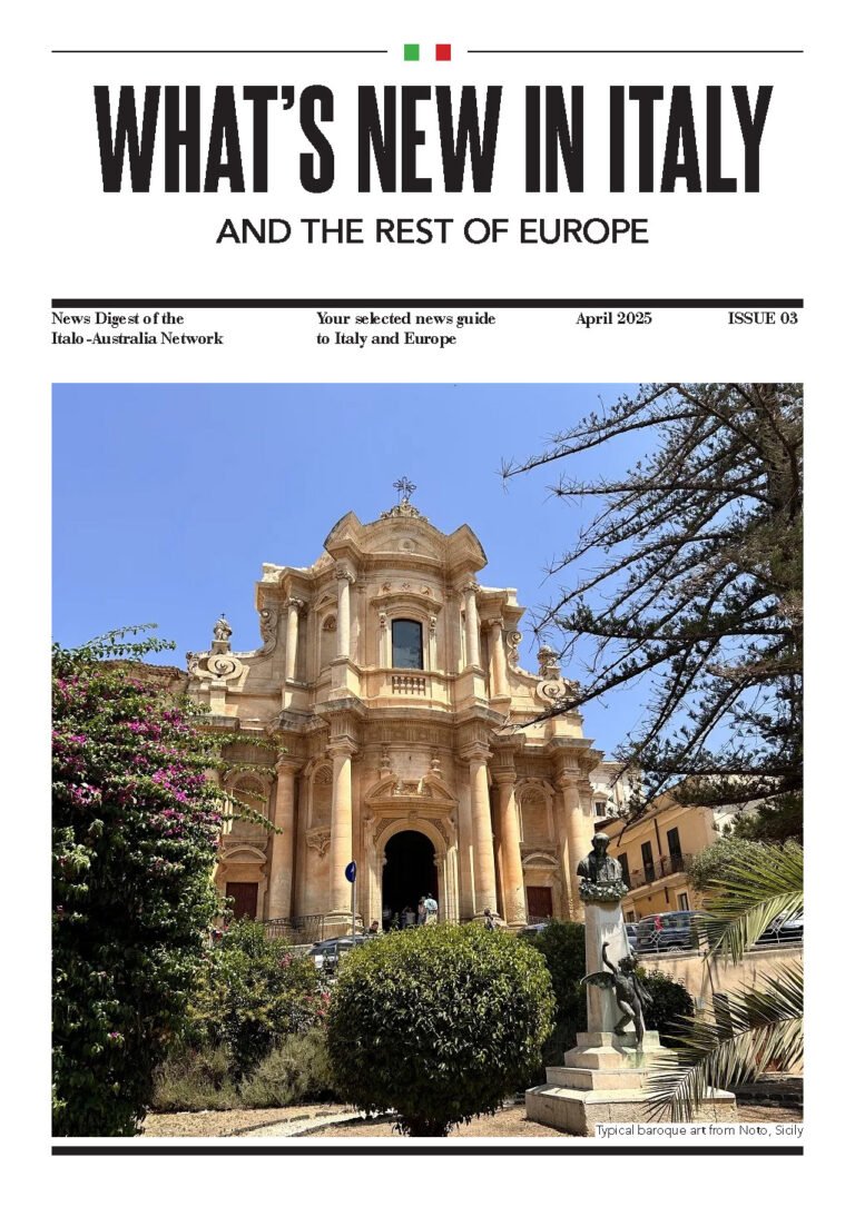 What's New In Italy magazine cover, April 2025 edition