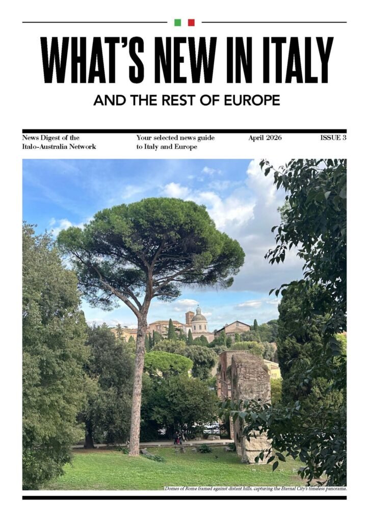 What's New In Italy magazine cover, April 2026 edition