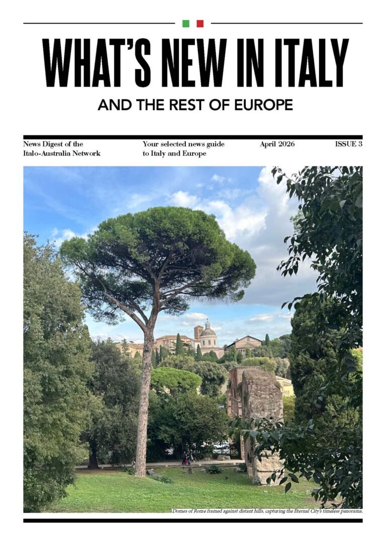 What's New In Italy magazine cover, April 2026 edition