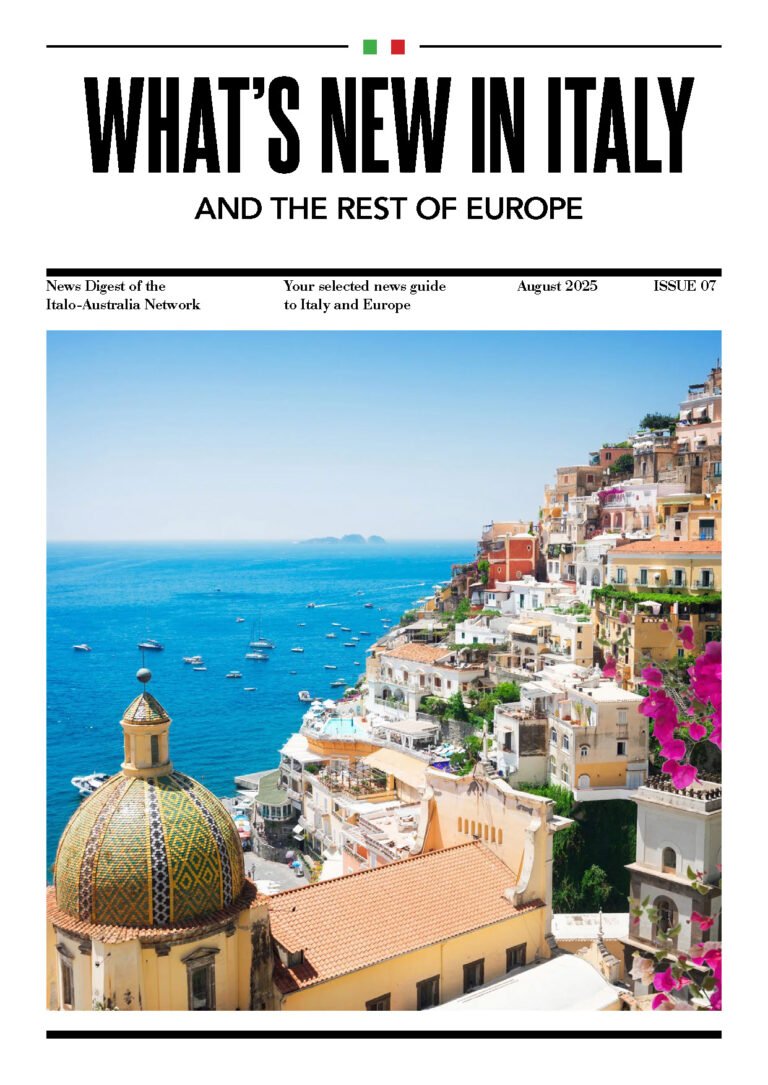 What's New In Italy magazine cover, August 2025 edition