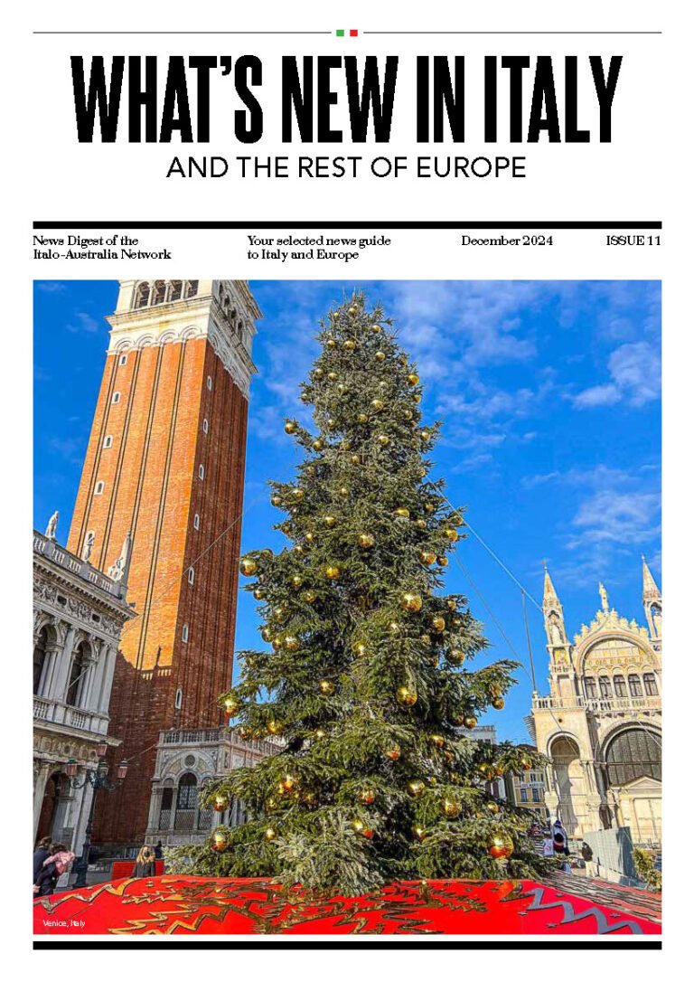 What's New In Italy magazine cover, December 2024 edition