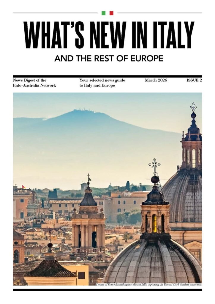 What's New In Italy magazine cover, March 2026 edition