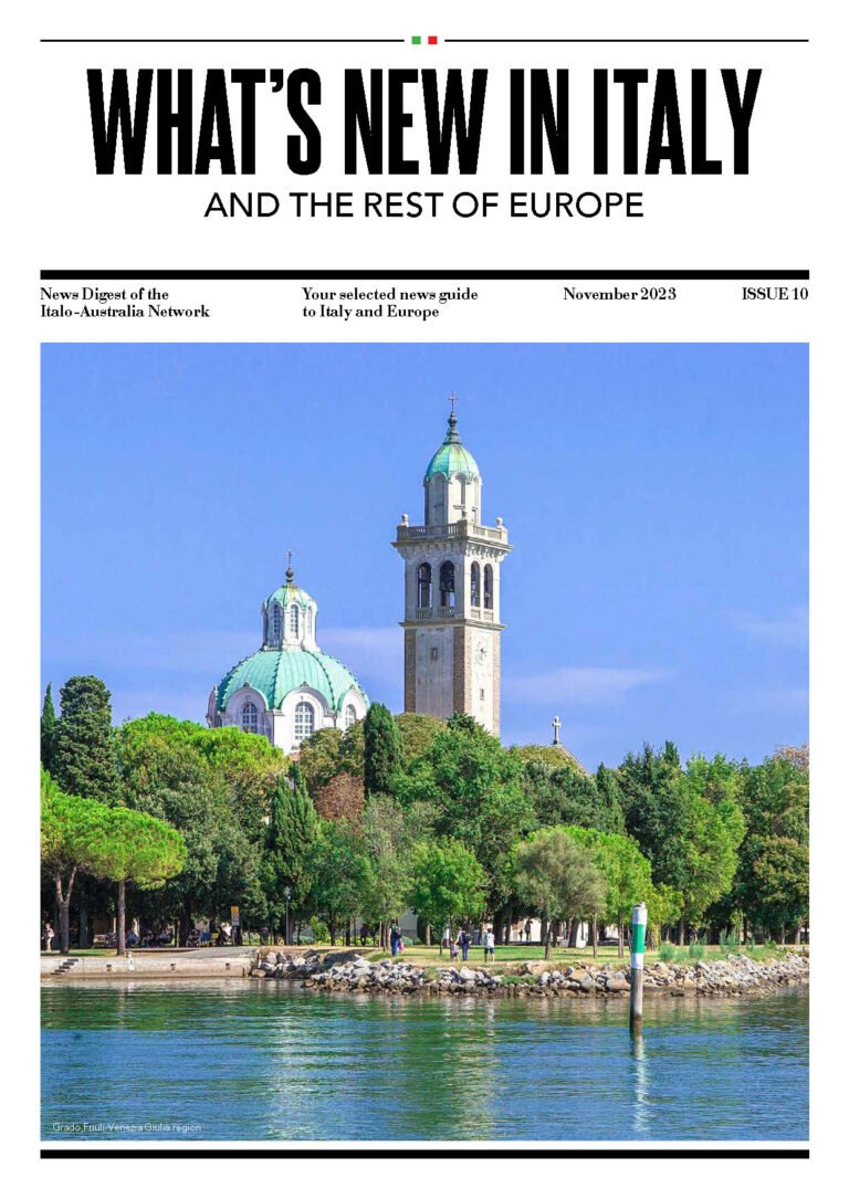 What's New In Italy magazine cover, November 2023 edition