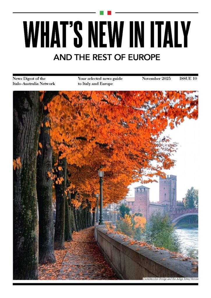What's New In Italy magazine cover, November 2025 edition