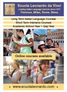 Scuola Leonardo da Vinci Italian language school, a sponsor of What is New In Italy